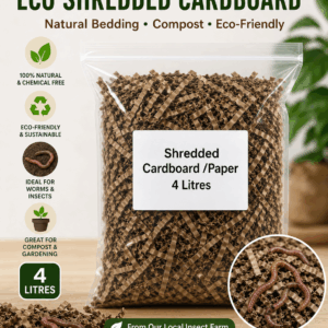 Eco Shredded Cardboard – 4L For Worms • Compost • Gardening